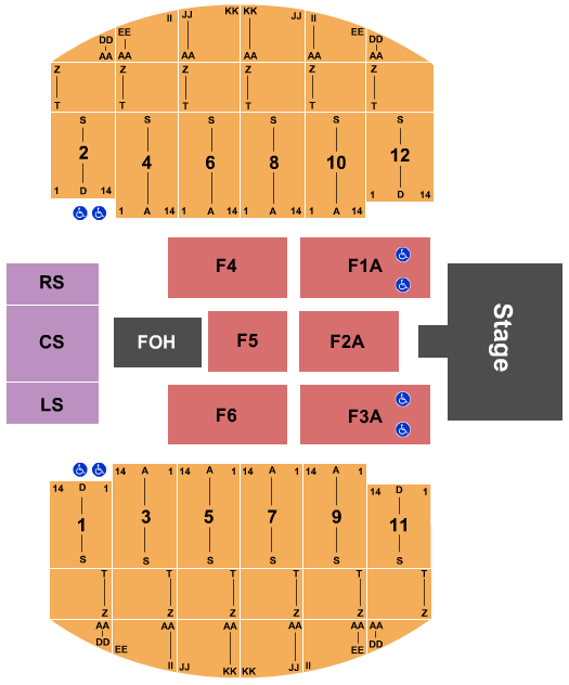 Yakima Sun Dome Seating Chart