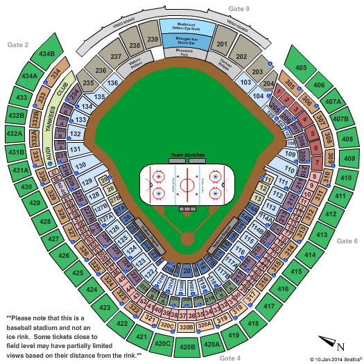 Yankee Stadium Hockey Seating Chart