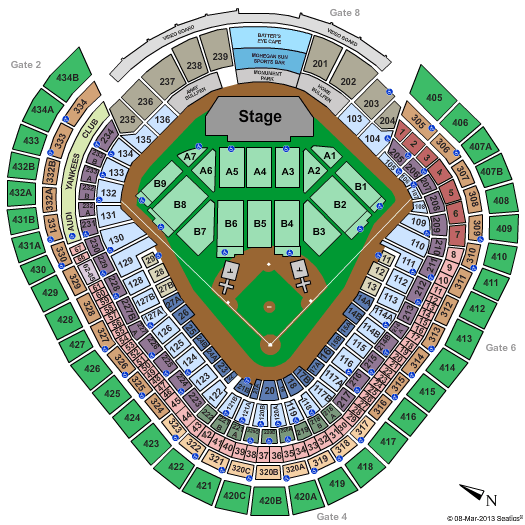 Yankee Stadium Justin Timberlake Seating Chart