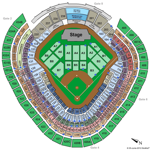 Yankee Stadium Roger Waters Seating Chart