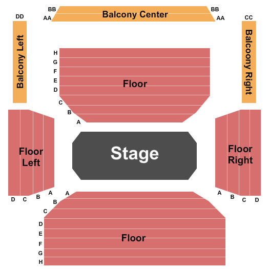 Young Centre for the Performing Arts - Baillie Theatre Stage Center Stage Seating Chart