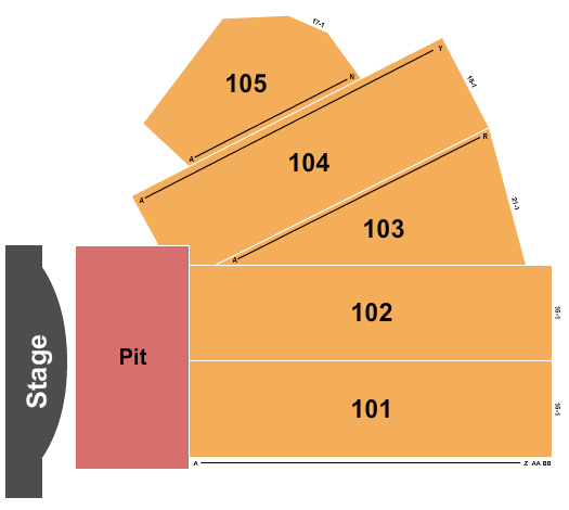 Yucaipa Performing Arts Center Outdoor Stage Endstage Pit Seating Chart