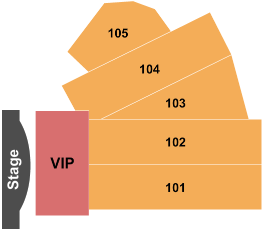 Yucaipa Performing Arts Center Indoor Theatre Endstage VIP Seating Chart