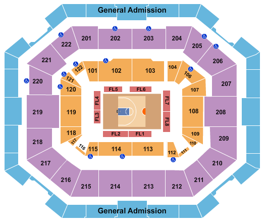The Yuengling Center Basketball - Big3 Seating Chart