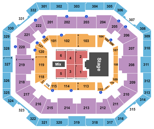 The Yuengling Center Cirque Musica Seating Chart