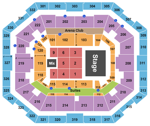 The Yuengling Center Fuerza Regida Seating Chart