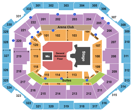 The Yuengling Center Ghost Seating Chart