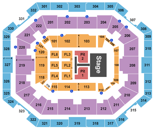 The Yuengling Center Old Dominion Seating Chart