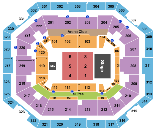 The Yuengling Center Trick Daddy's Seating Chart