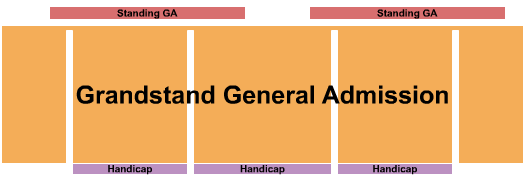 Yuma County Fairgrounds - CO Grandstand GA/Standing GA Seating Chart