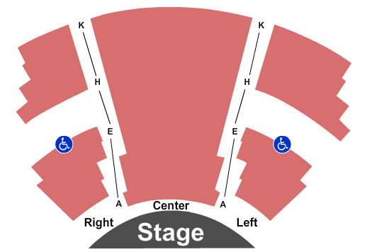 Zacek-McVay Theater at Victory Gardens Biograph Theatre End Stage Seating Chart
