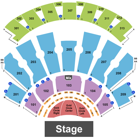 Doobie Brothers Zappos Theater at Planet Hollywood Seating Chart