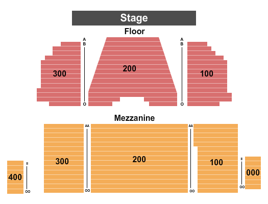Zionsville Performing Arts Center End Stage Seating Chart
