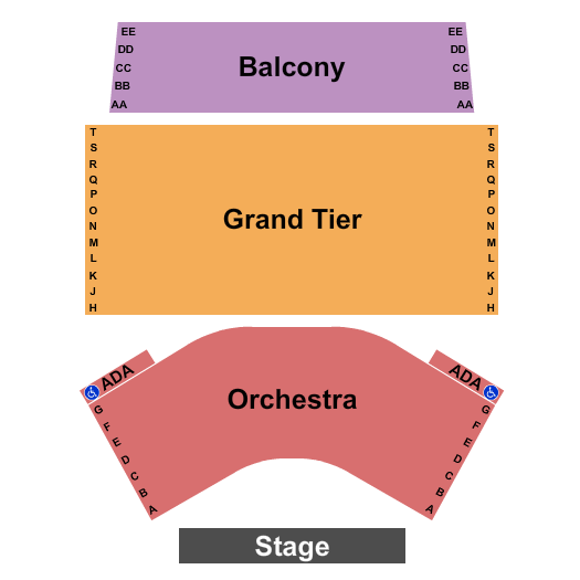 Zoellner Arts Center Endstage Seating Chart