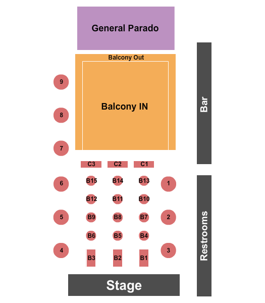 Zuna Nightclub Seating Chart