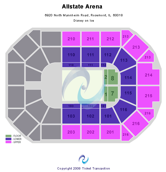 Allstate Arena Ice Show Seating Chart