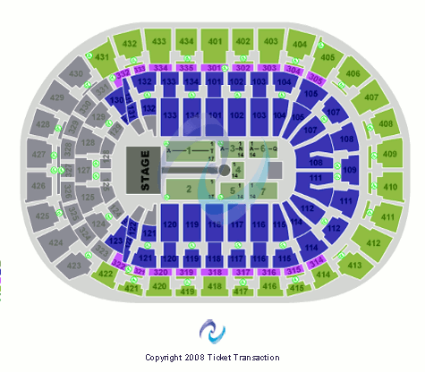 Amerant Bank Arena T-Stage Seating Chart