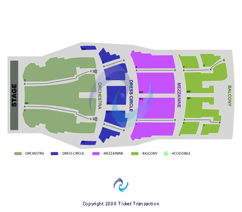 CIBC Theatre End Stage Seating Chart