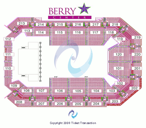 Berry Center End Stage Seating Chart