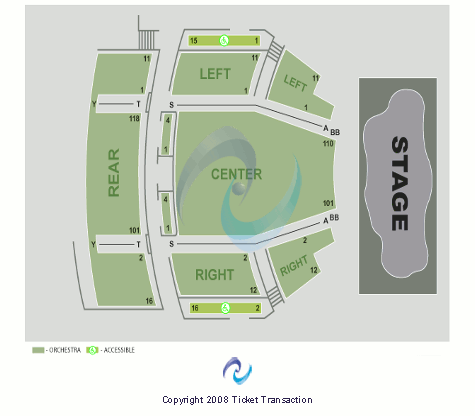 Bethesda Theatre End Stage Seating Chart