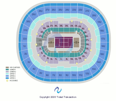 Legacy Arena at The BJCC Tennis Seating Chart