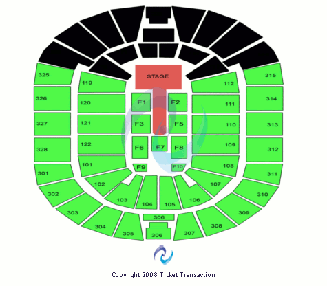 BOK Center AC/DC Seating Chart