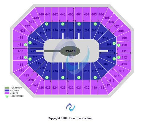 BMO Harris Bradley Center Center Stage GA Floor Seating Chart