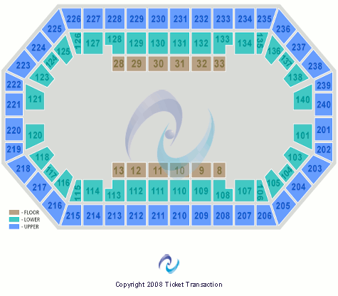Broadbent Arena Open Floor Seating Chart