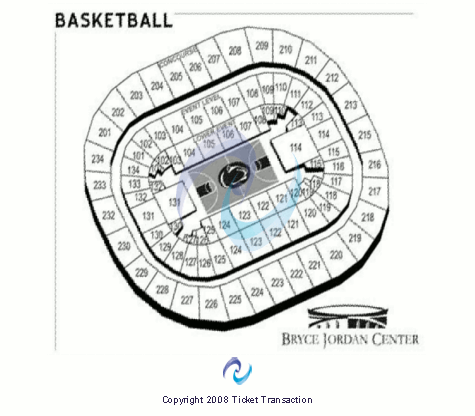 Bryce Jordan Center Basketball Seating Chart