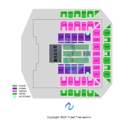 CFG Bank Arena Michael Buble Seating Chart