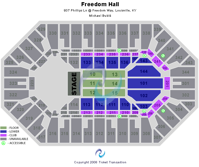 Freedom Hall At Kentucky State Fair Michael Buble Seating Chart