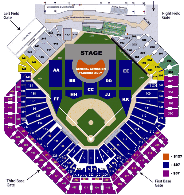 Citizens Bank Park End Stage Seating Chart