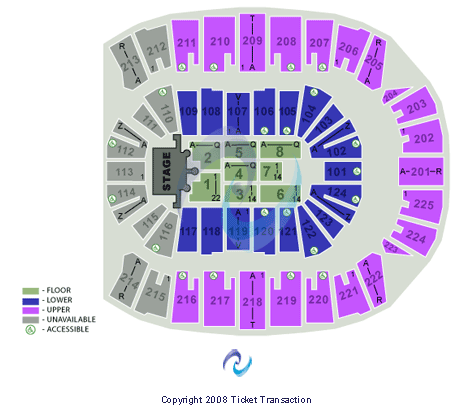 Brookshire Grocery Arena American Idol Seating Chart