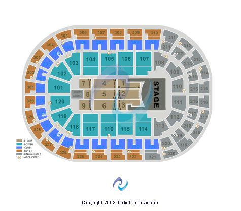 Paycom Center Coldplay Seating Chart