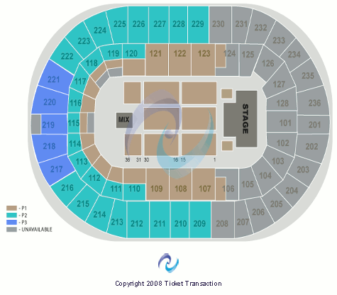 FirstOntario Centre American Idols Seating Chart