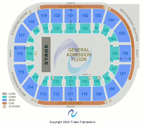 Hertz Arena End Stage GA Floor Seating Chart