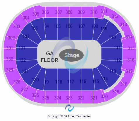 Rogers Arena Center GA Seating Chart