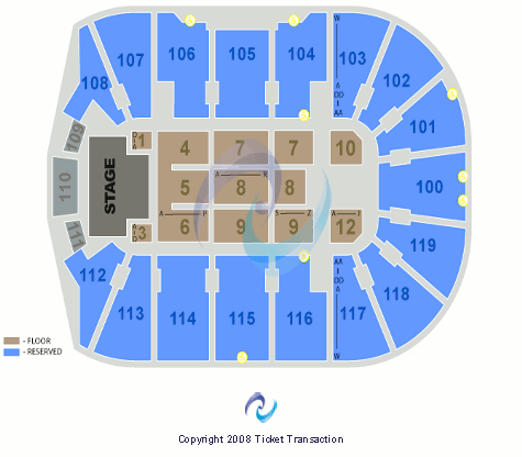 Total Mortgage Arena American Idols Seating Chart