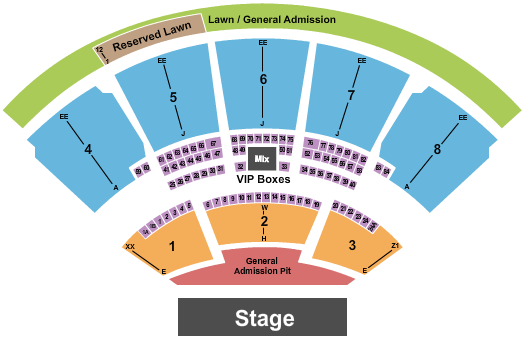 iTHINK Financial Amphitheatre Zac Brown Band Seating Chart
