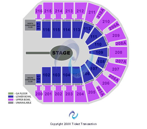 Vibrant Arena at The MARK Metallica Seating Chart