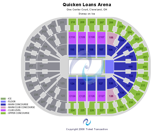 Rocket Mortgage FieldHouse Ice Show Seating Chart