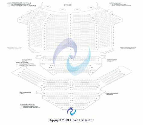 Irvine Auditorium - Philadelphia End Stage Seating Chart