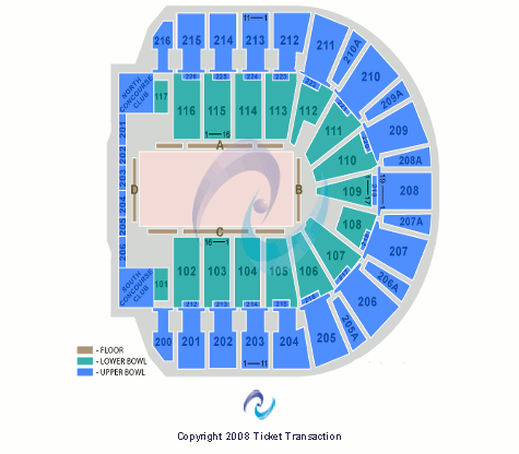 Vibrant Arena at The MARK Ice Show Seating Chart