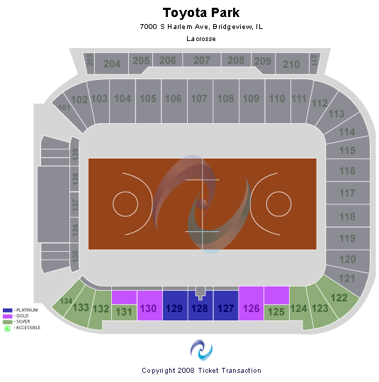 SeatGeek Stadium Lacrosse Seating Chart