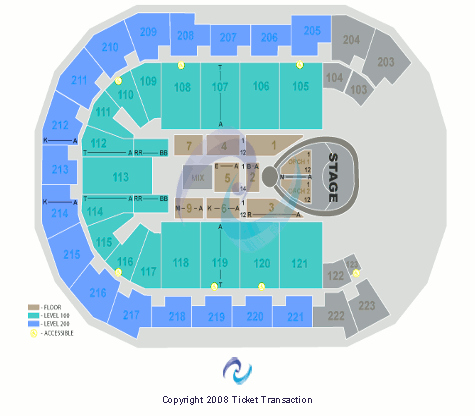 Michelob ULTRA Arena At Mandalay Bay Il Divo Seating Chart