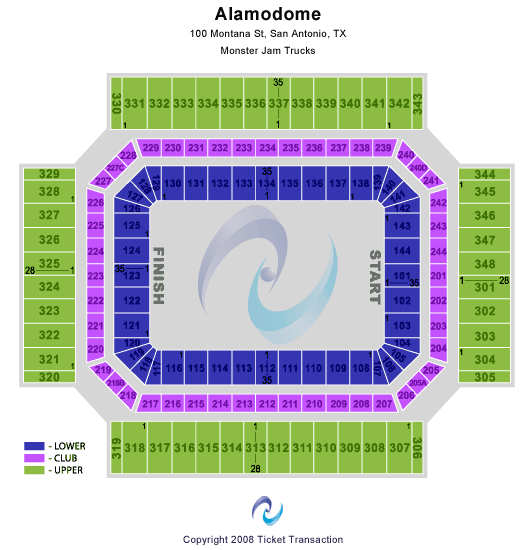 Alamodome Monster Truck Seating Chart