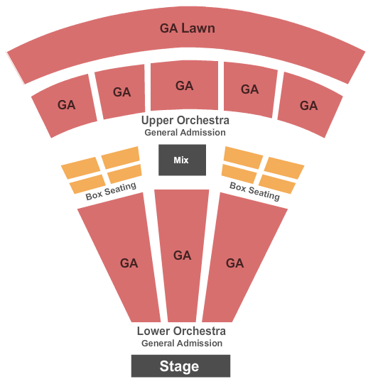 seating chart for Ting Pavilion General Admission - eventticketscenter.com