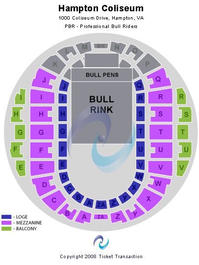 Hampton Coliseum Rodeo Seating Chart