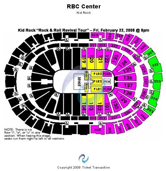 PNC Arena Kid Rock Seating Chart