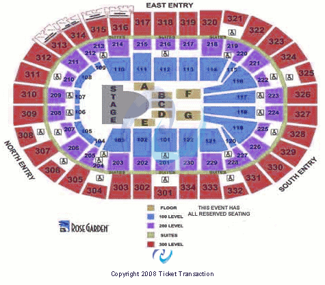 Moda Center at the Rose Quarter Il Divo Seating Chart